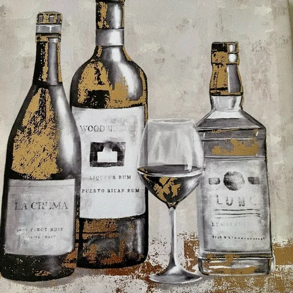 Metallic Gold Spirits Canvas Wall Decor - Picture 2 of 7